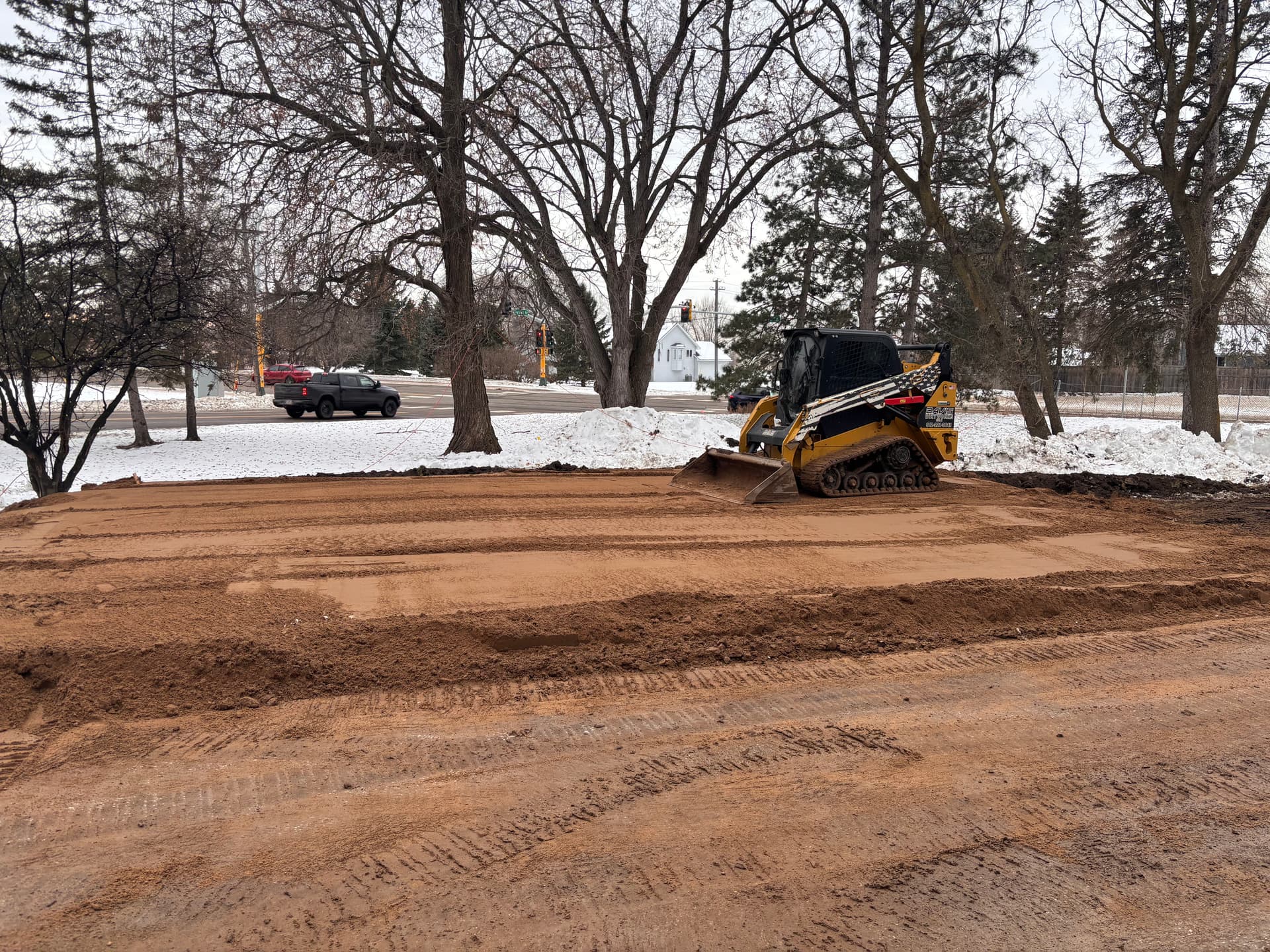 Gallery photos for Garage Pad Preparation in Plymouth – Ready for Spring Build: Image #1