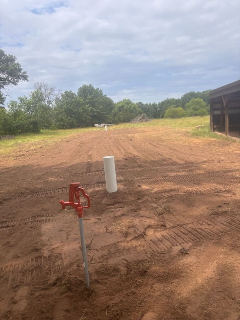 Yard Hydrant and Waterer Installation for Horse Arena image