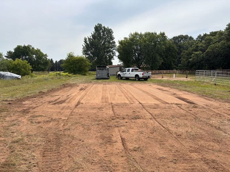 Horse Barn Groundwork Completed for Future Build image